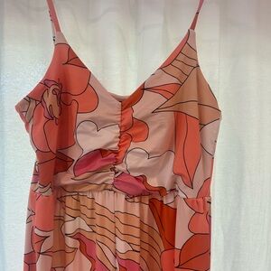 Fighting Eel Peach and Cream Dress